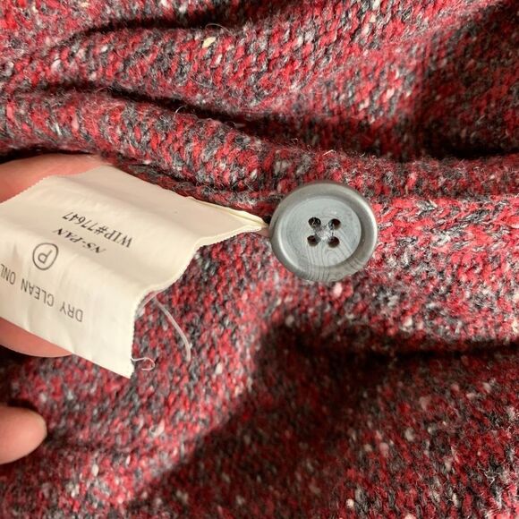 Woolrich VTG Heathered Button Front Cardigan Sz L - Picture 5 of 5